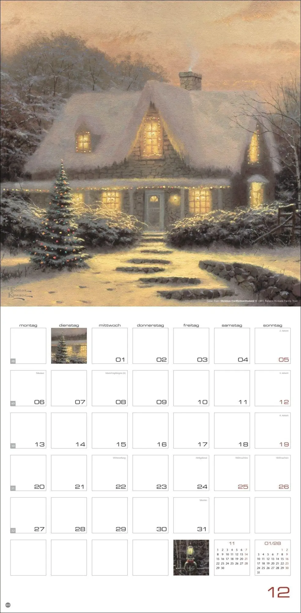 Bild: 9783756415076 | Thomas Kinkade: Land of Light Broschurkalender 2027 | Thomas Kinkade
