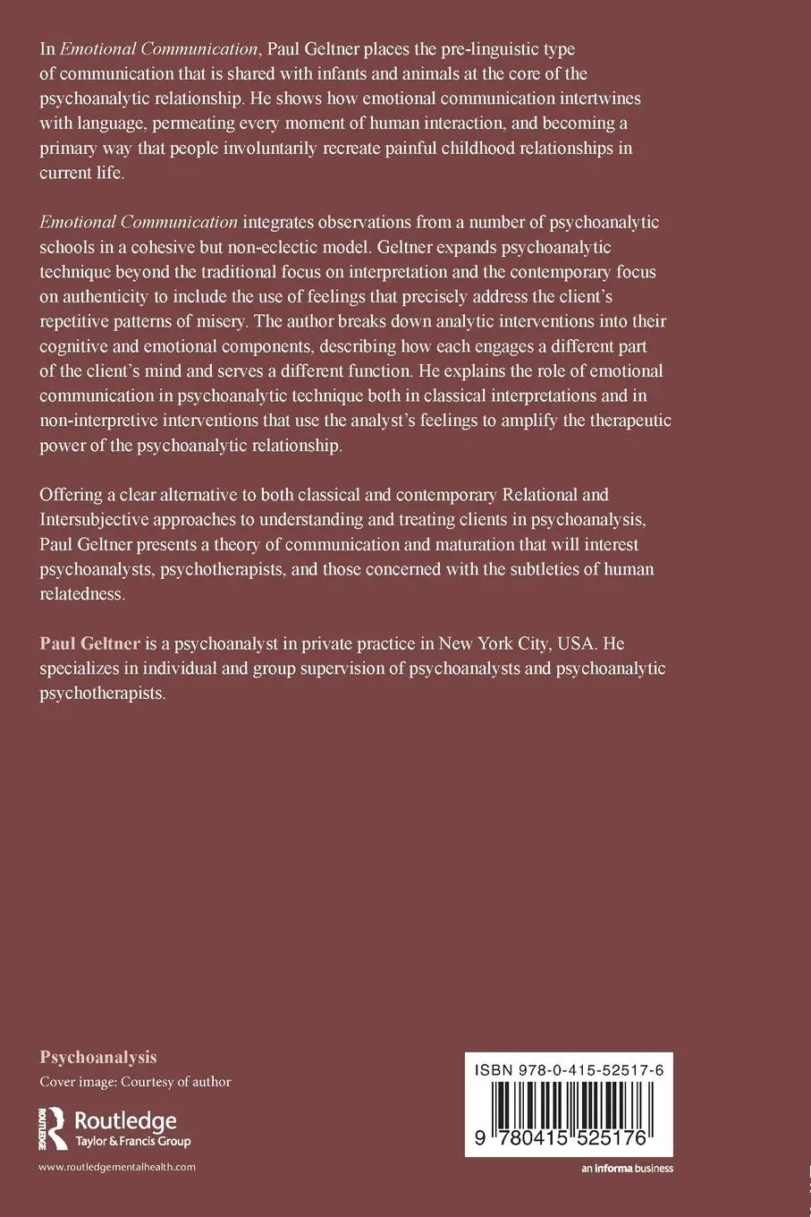 Rückseite: 9780415525176 | Emotional Communication | Paul Geltner | Taschenbuch | Englisch | 2012