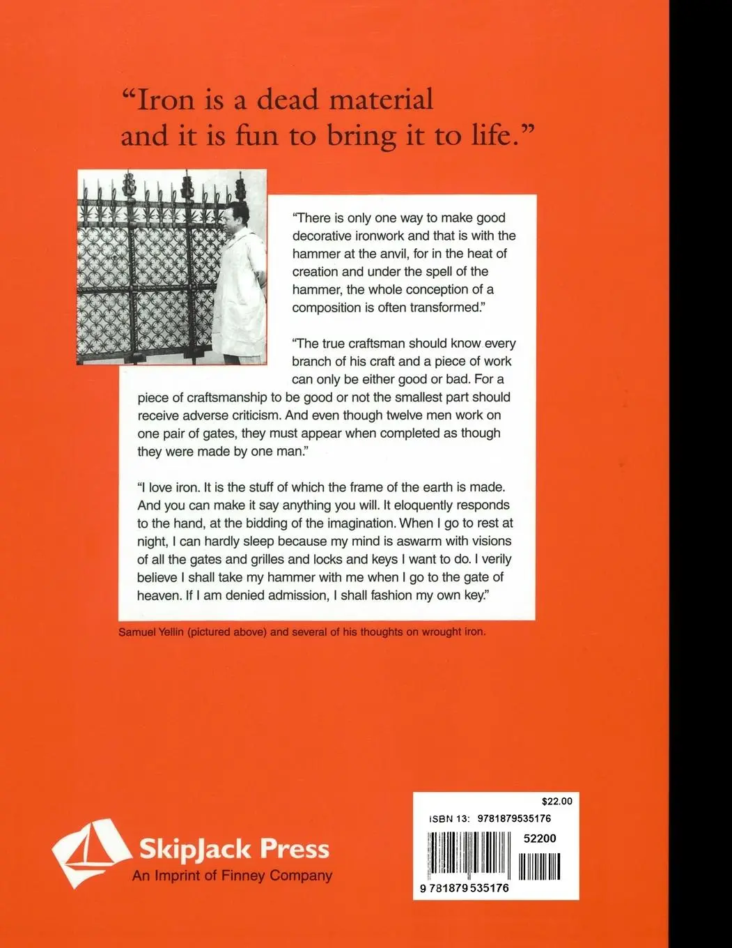 Rückseite: 9781879535176 | Samuel Yellin | Metalworker | Jack Andrews | Taschenbuch | Englisch