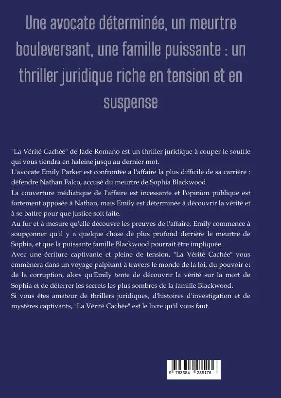 Rückseite: 9783384235176 | La Vérité Cachée | Jade Romano | Buch | Französisch | 2024 | tredition