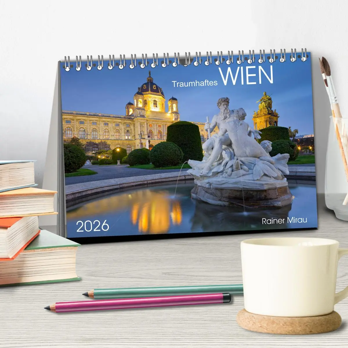 Bild: 9783457805176 | Traumhaftes Wien 2026 (Tischkalender 2026 DIN A5 quer), CALVENDO...