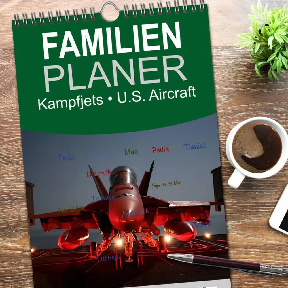 Bild: 9783516515176 | Familienplaner 2026 - Kampfjets - U.S. Aircraft mit 5 Spalten...