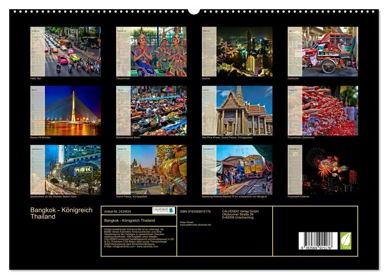 Bild: 9783569915176 | Bangkok - Königreich Thailand (hochwertiger Premium Wandkalender...