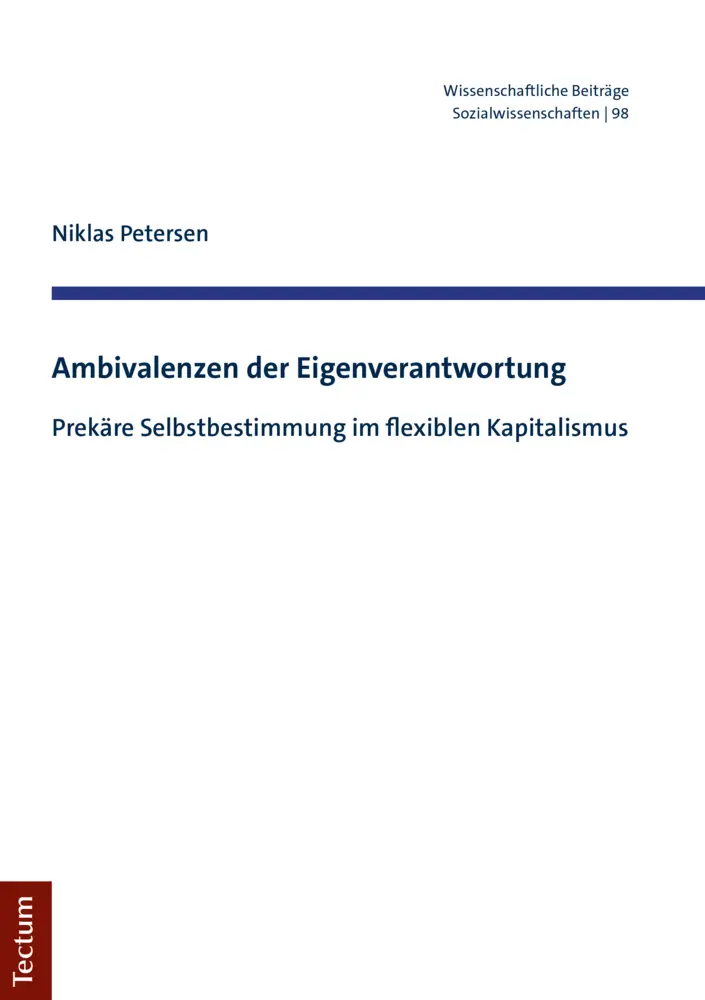 Cover: 9783828845176 | Ambivalenzen der Eigenverantwortung | Niklas Petersen | Taschenbuch