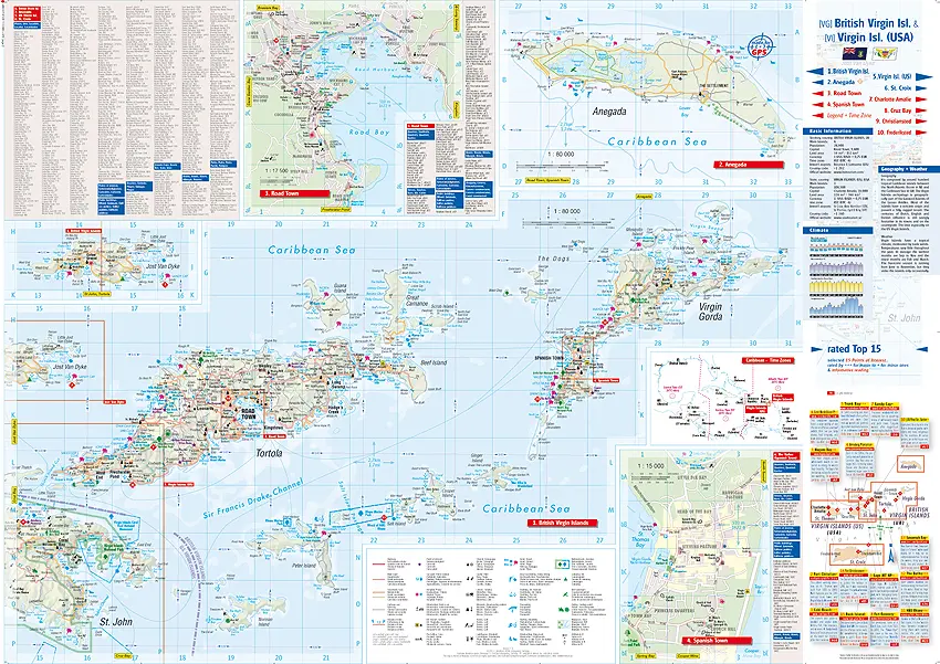Bild: 9783865925176 | Virgin Islands | (Land-)Karte | gefalzt | 2 S. | Englisch | 2018