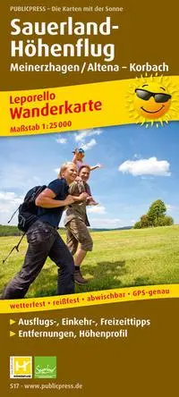 Cover: 9783899205176 | Wanderkarte Sauerland Höhenflug 1 : 25 000 | (Land-)Karte | Deutsch