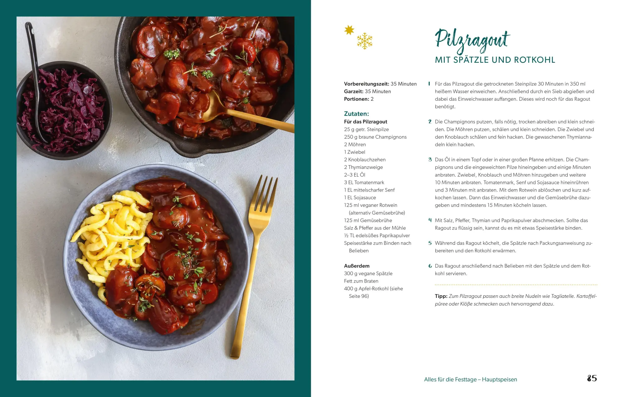 Bild: 9783965845176 | Weihnachtlich vegan | Anja Sagon | Buch | 160 S. | Deutsch | 2025 | ZS