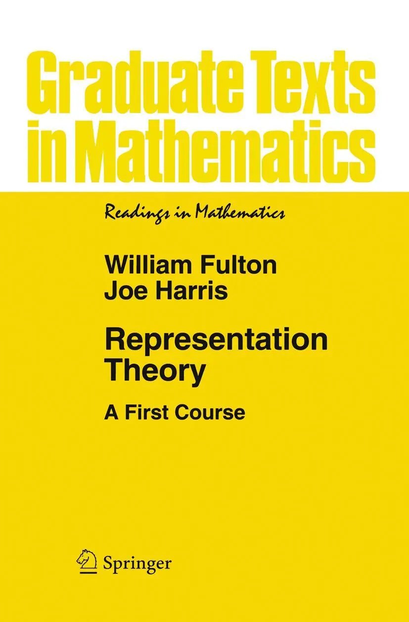 Cover: 9780387975276 | Representation Theory | A First Course | Joe Harris (u. a.) | Buch Cover: 9780387975276 | Representation Theory | A First Course | Joe Harris (u. a.) | Buch