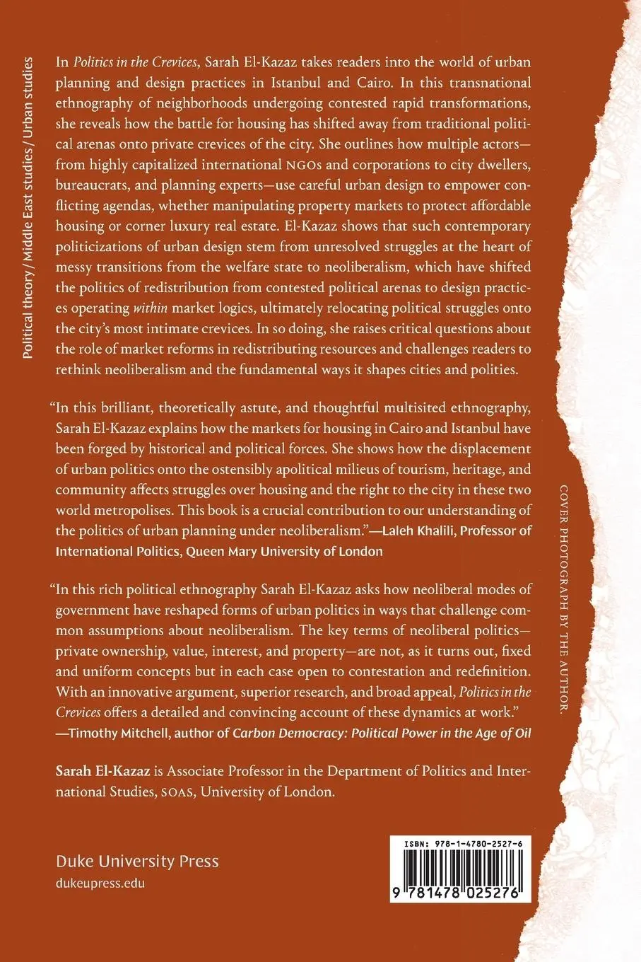 Rückseite: 9781478025276 | Politics in the Crevices | Sarah El-Kazaz | Taschenbuch | Englisch