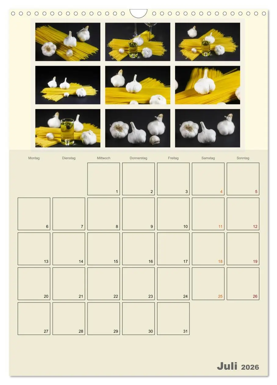 Bild: 9783516435276 | Food (Wandkalender 2026 DIN A3 hoch), CALVENDO Monatskalender | Jäger