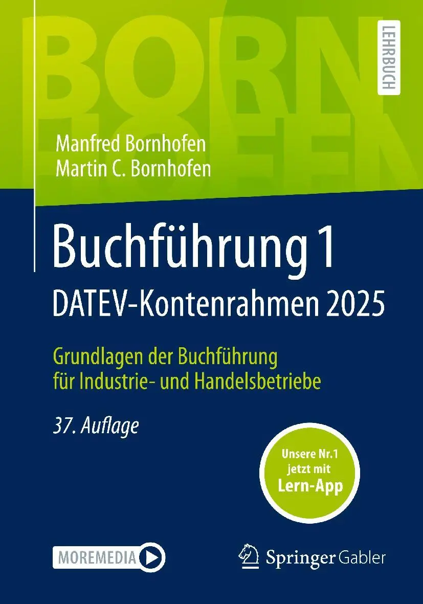 Cover: 9783658485276 | Buchführung 1 DATEV-Kontenrahmen 2025 | Manfred Bornhofen (u. a.)