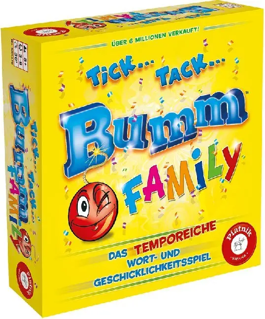 Cover: 9001890605376 | Tick Tack Bumm Family (Spiel) | Spiel | In Spielebox | 6053 | Deutsch
