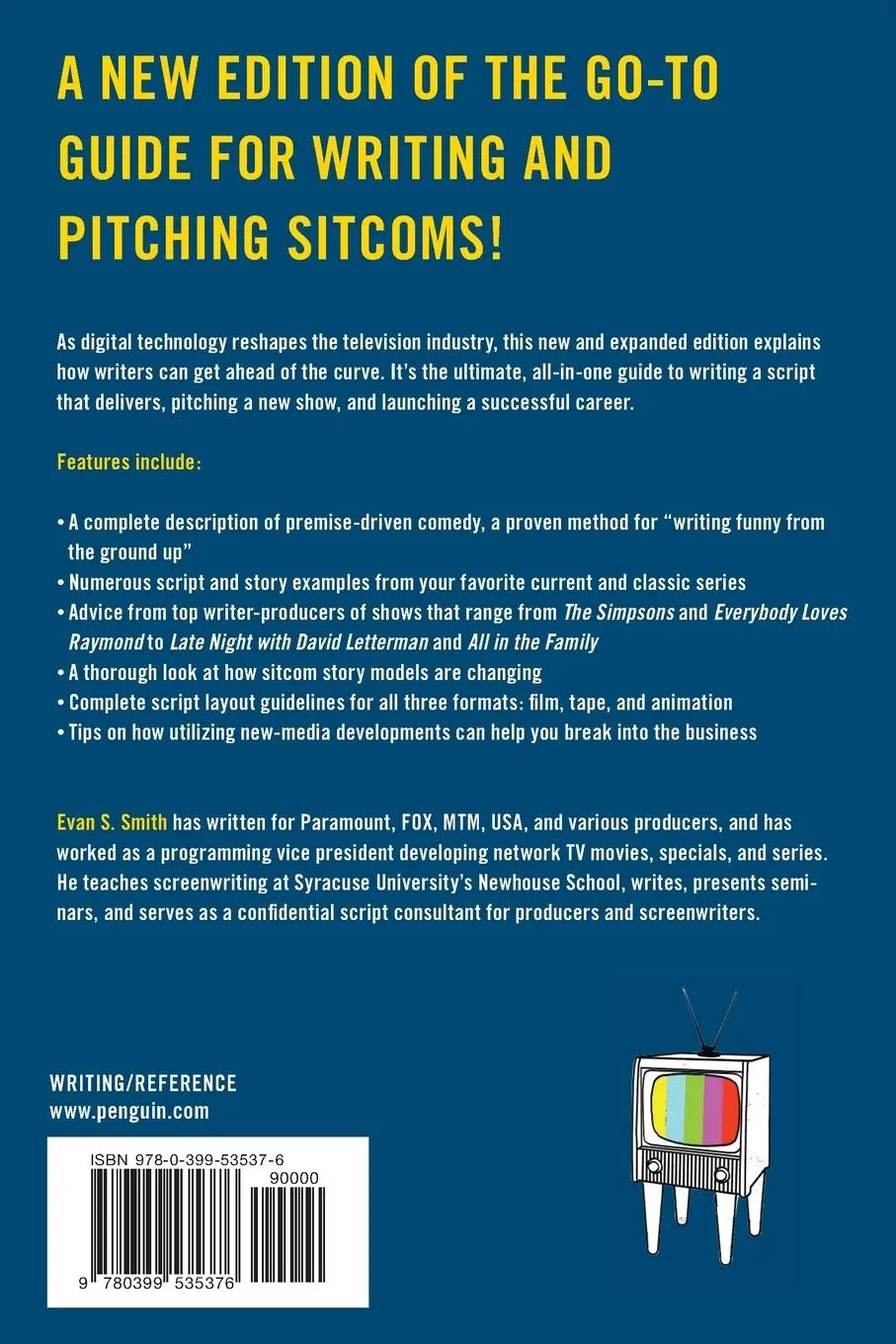 Rückseite: 9780399535376 | Writing Television Sitcoms | Evan S. Smith | Taschenbuch | Englisch