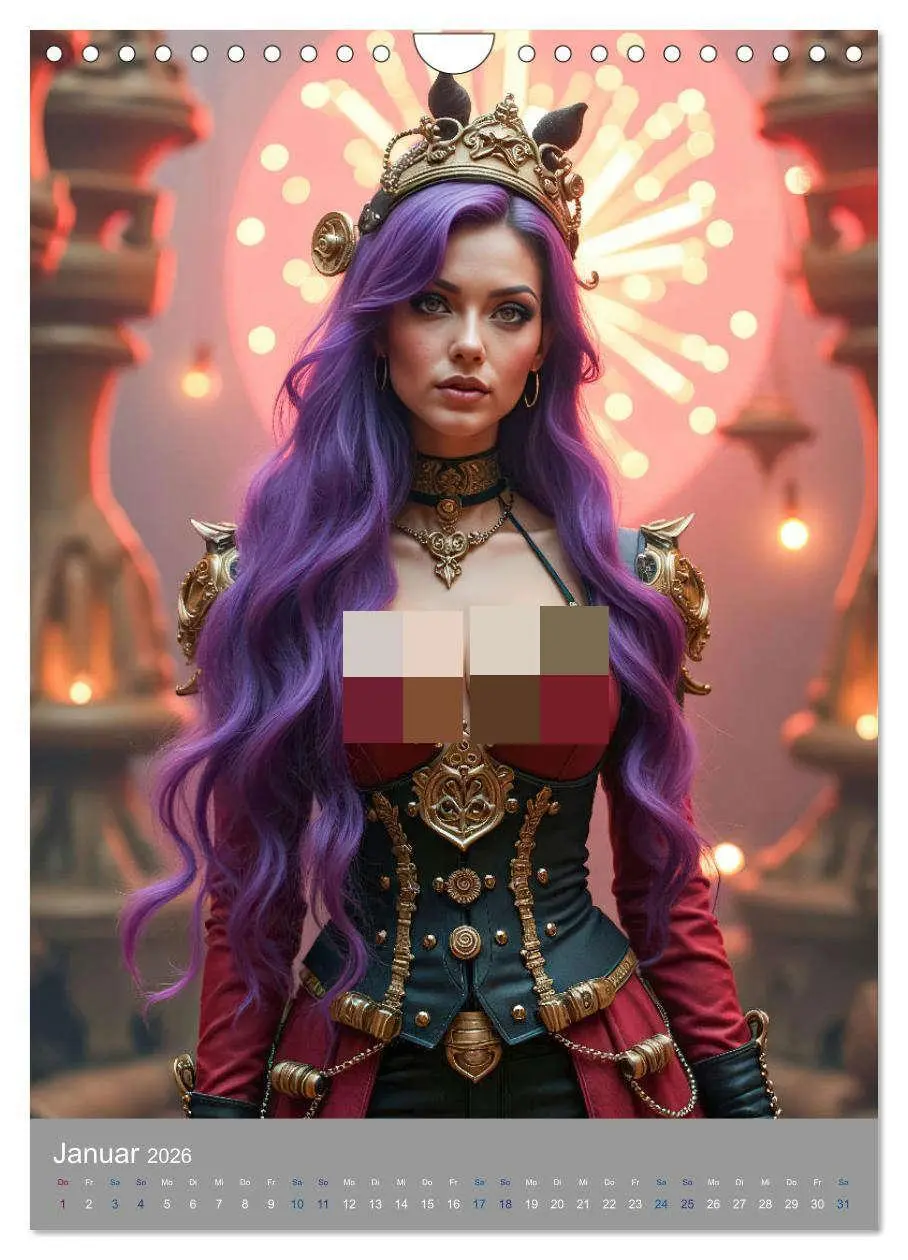 Bild: 9783457265376 | Steampunk Zirkus-Diven (Wandkalender 2026 DIN A4 hoch), CALVENDO...