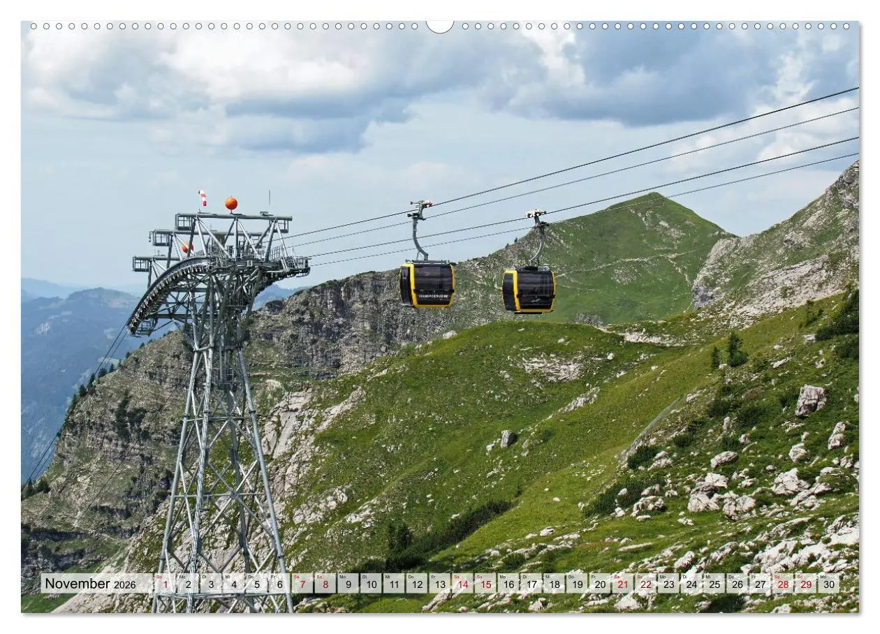 Bild: 9783457405376 | Bergbahnen in den Alpen (hochwertiger Premium Wandkalender 2026 DIN...
