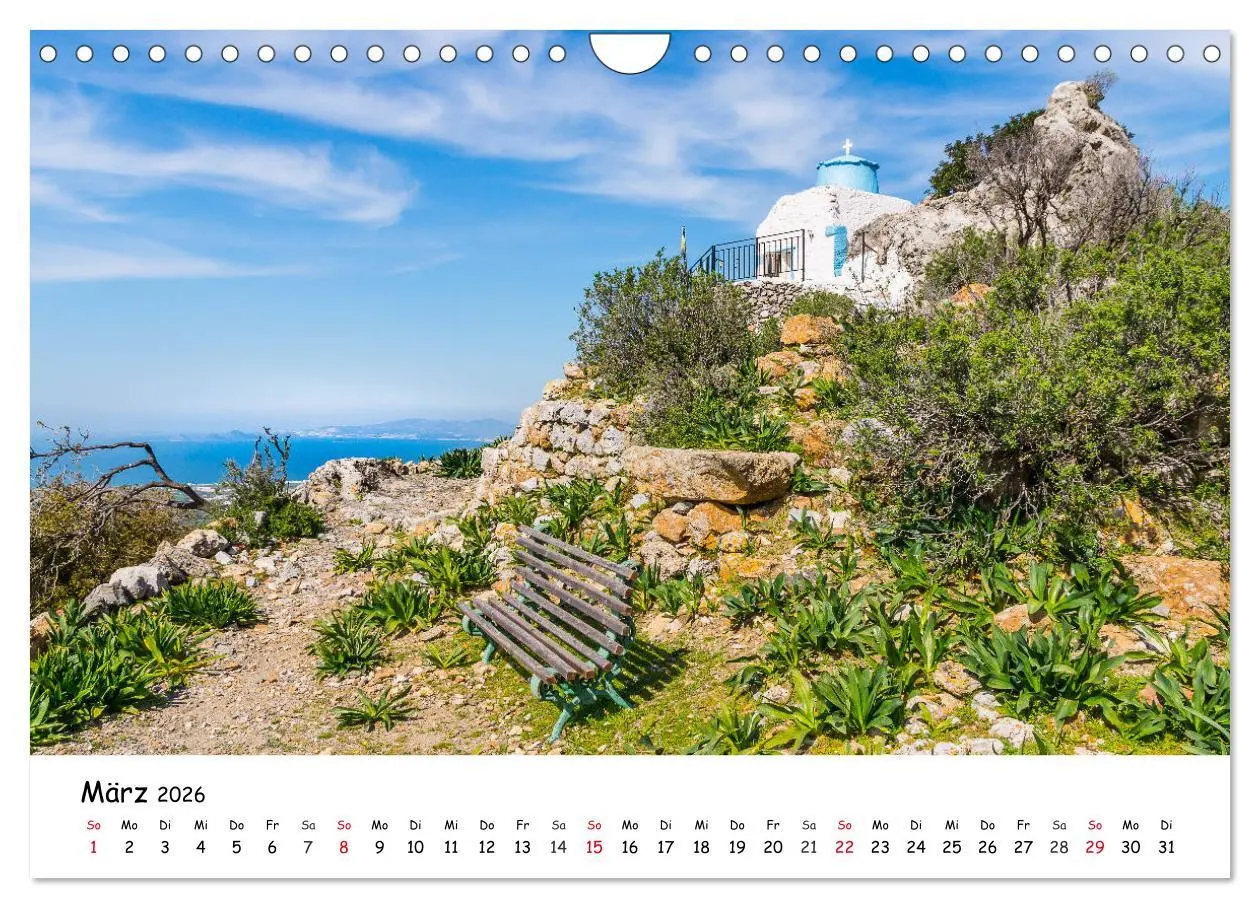 Bild: 9783457645376 | Kos 2026 (Wandkalender 2026 DIN A4 quer), CALVENDO Monatskalender