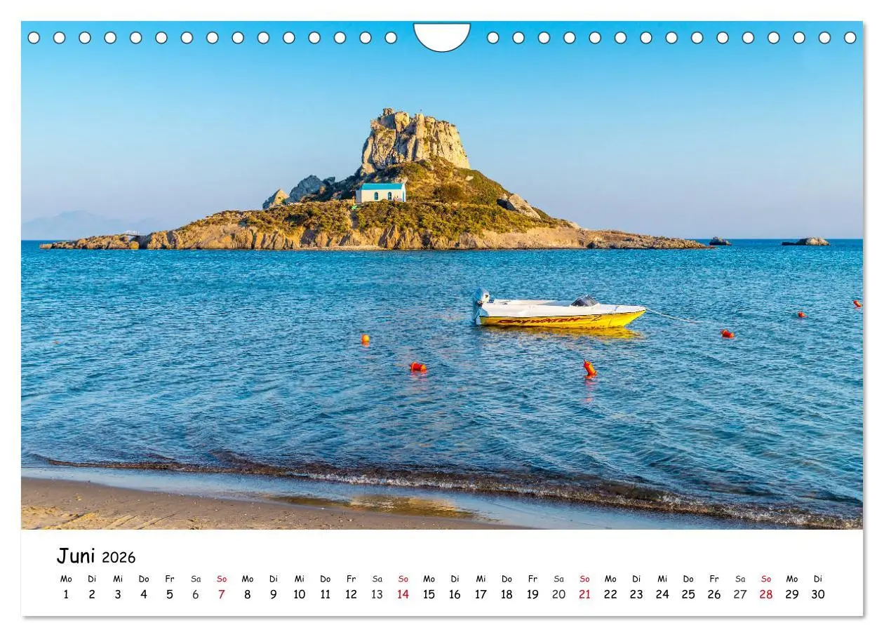 Bild: 9783457645376 | Kos 2026 (Wandkalender 2026 DIN A4 quer), CALVENDO Monatskalender
