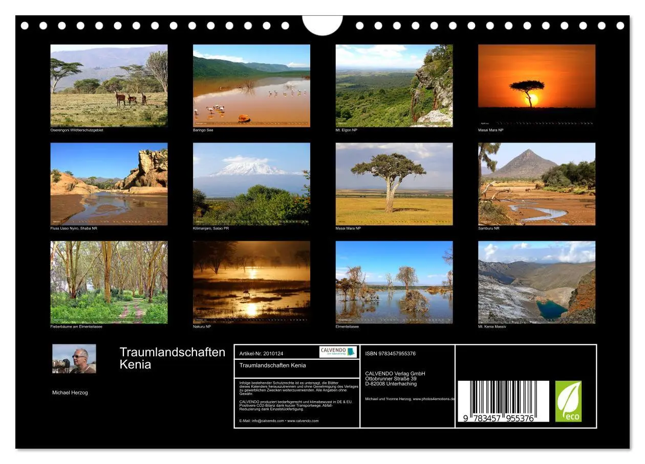 Bild: 9783457955376 | Traumlandschaften Kenia (Wandkalender 2026 DIN A4 quer), CALVENDO...