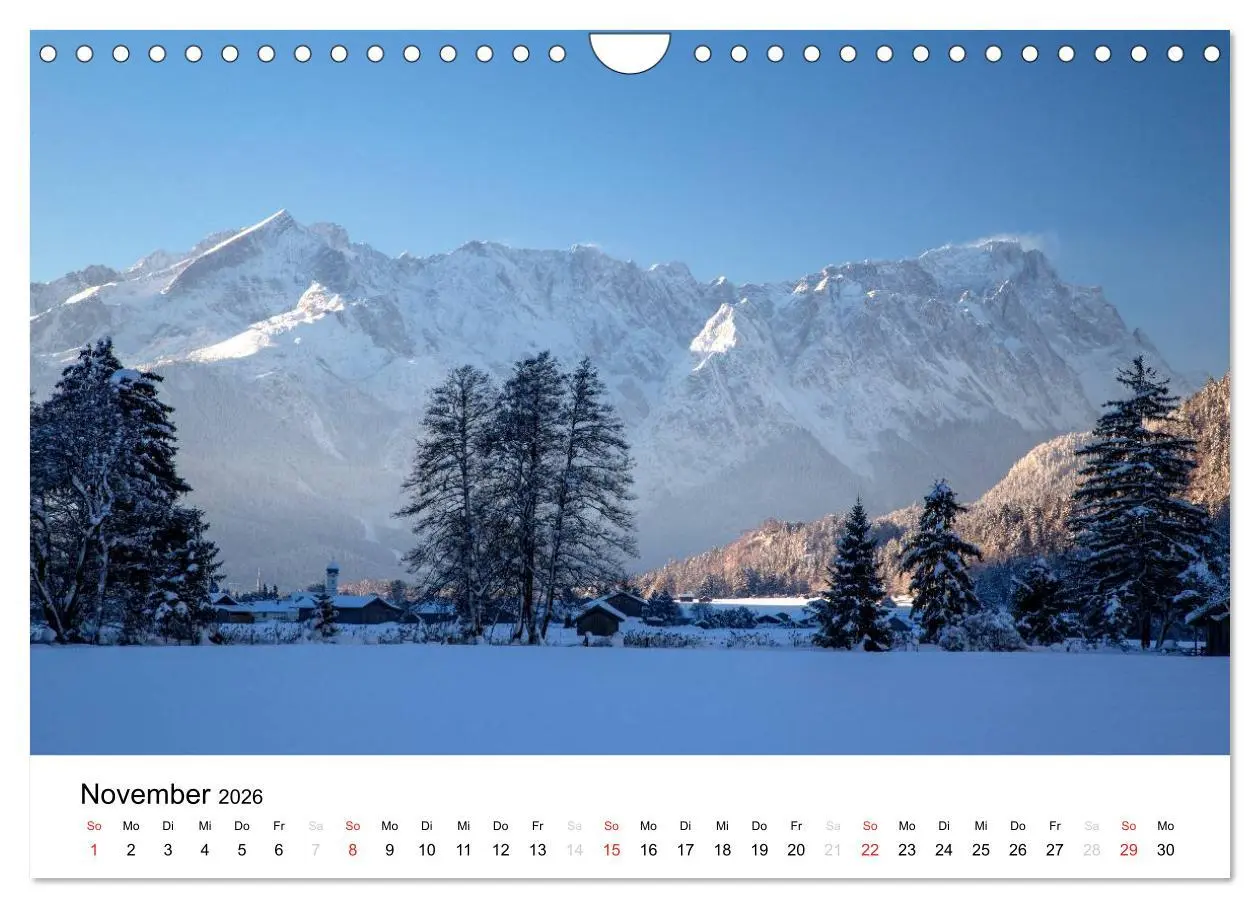 Bild: 9783516045376 | Zugspitz-Impressionen (Wandkalender 2026 DIN A4 quer), CALVENDO...