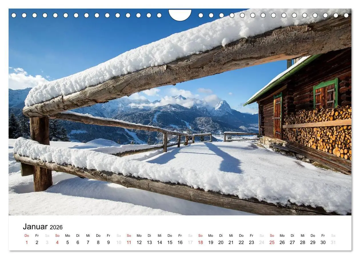 Bild: 9783516045376 | Zugspitz-Impressionen (Wandkalender 2026 DIN A4 quer), CALVENDO...