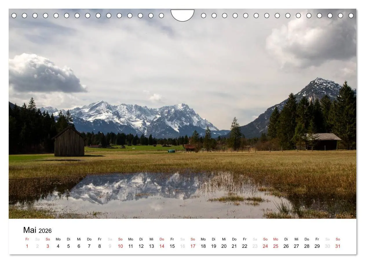 Bild: 9783516045376 | Zugspitz-Impressionen (Wandkalender 2026 DIN A4 quer), CALVENDO...
