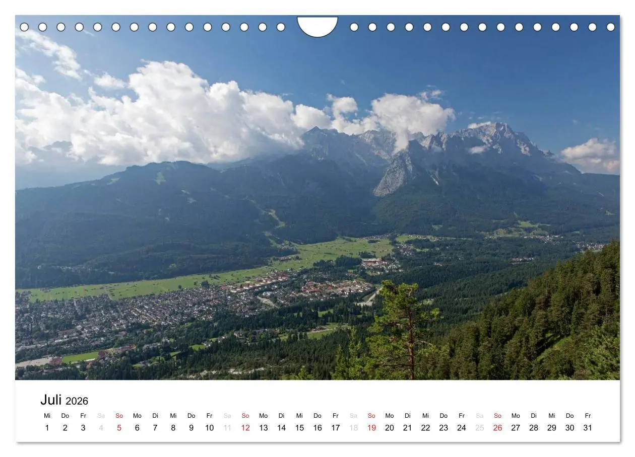 Bild: 9783516045376 | Zugspitz-Impressionen (Wandkalender 2026 DIN A4 quer), CALVENDO...