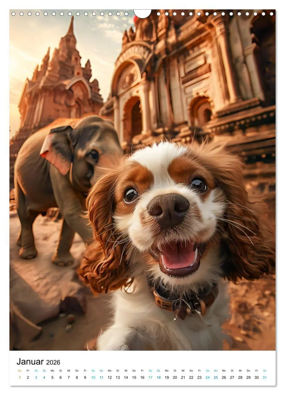 Bild: 9783516285376 | Cavalier King Charles Spaniel - Lustige Weltenreise im Selfie-Modus...