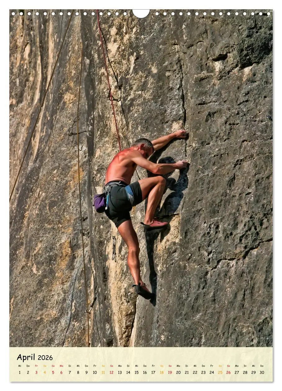 Bild: 9783516355376 | Klettern - Adrenalin pur (Wandkalender 2026 DIN A3 hoch), CALVENDO...