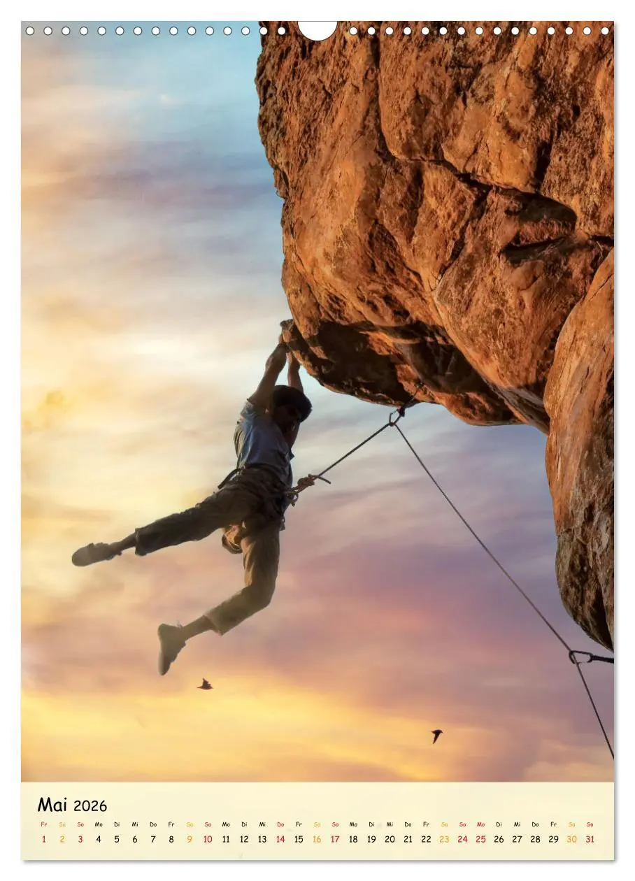 Bild: 9783516355376 | Klettern - Adrenalin pur (Wandkalender 2026 DIN A3 hoch), CALVENDO...