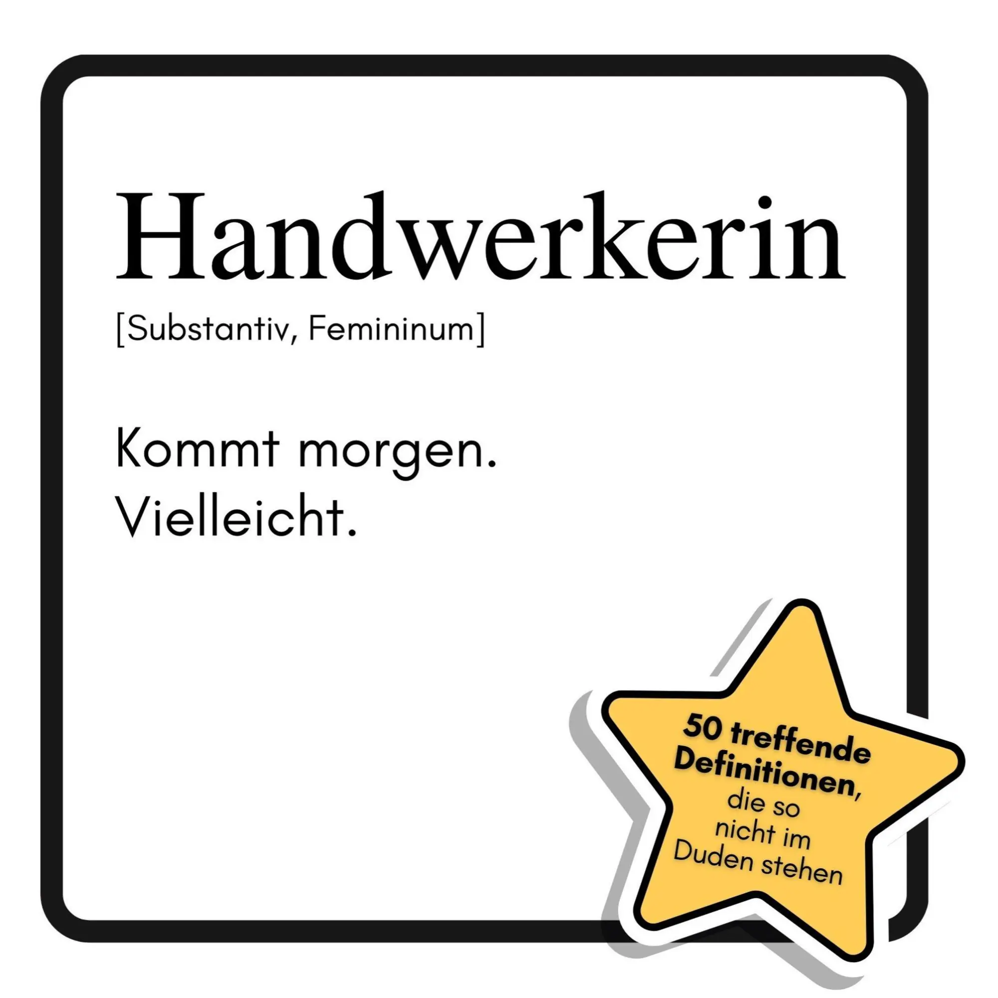 Cover: 9783695315376 | Handwerkerin | Kommt morgen. Vielleicht. | Emilia Günther | Buch