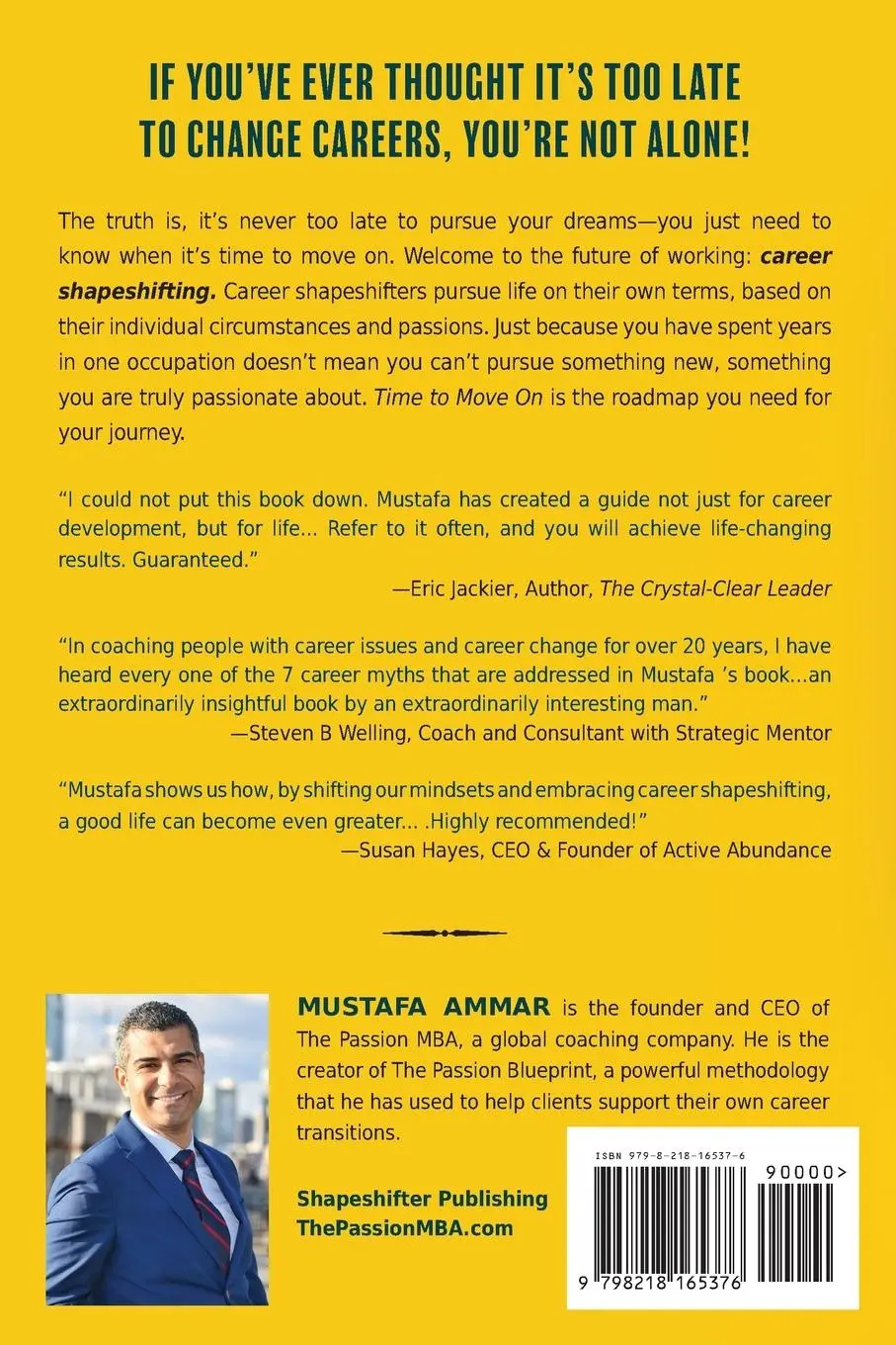Rückseite: 9798218165376 | Time to Move On | Mustafa Ammar | Taschenbuch | Englisch | 2023