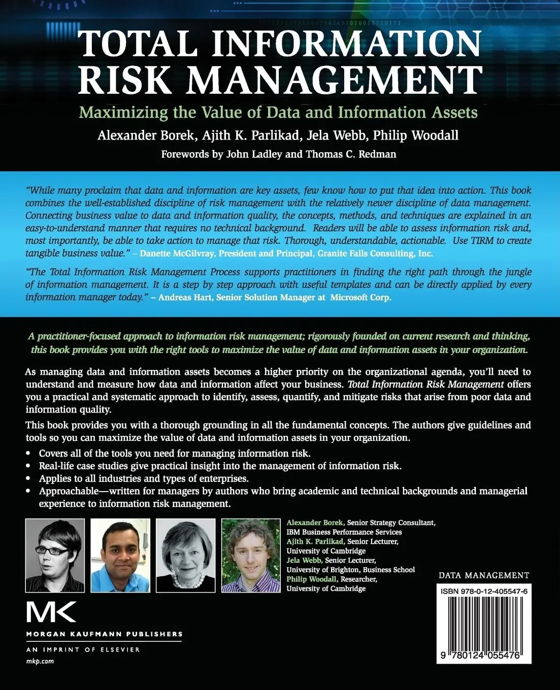 Rückseite: 9780124055476 | Total Information Risk Management | Alexander Borek (u. a.) | Buch