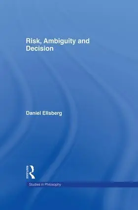 Cover: 9781138985476 | Risk, Ambiguity and Decision | Daniel Ellsberg | Taschenbuch | 2016