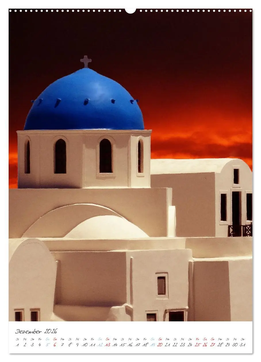 Bild: 9783516345476 | Santorini im Focus (hochwertiger Premium Wandkalender 2026 DIN A2...