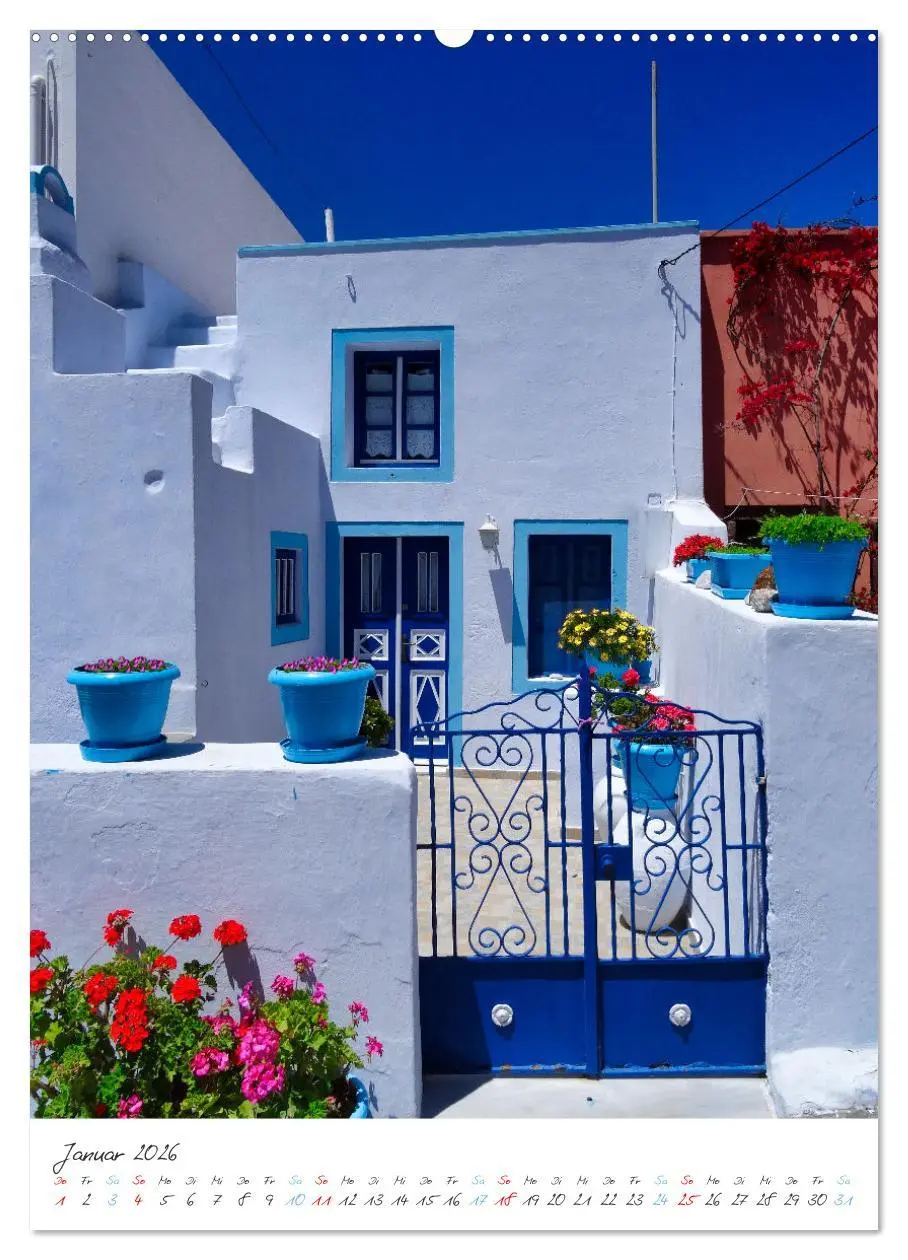 Bild: 9783516345476 | Santorini im Focus (hochwertiger Premium Wandkalender 2026 DIN A2...