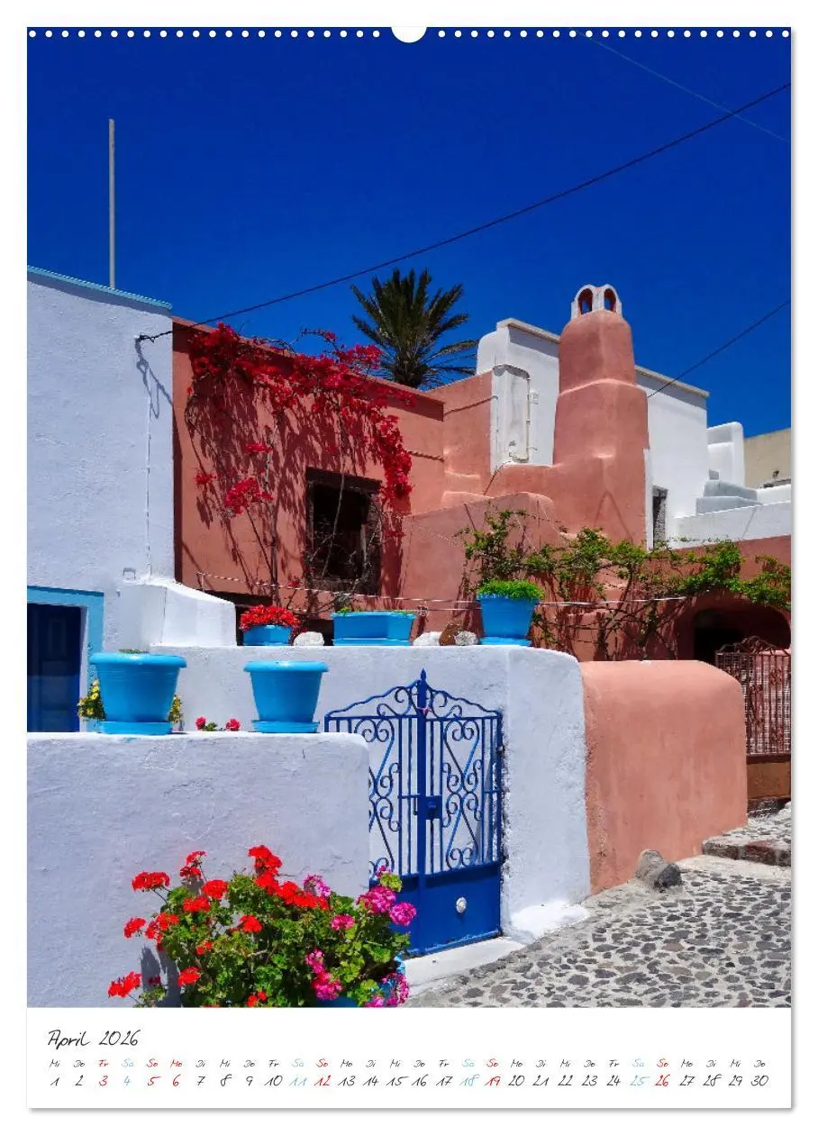 Bild: 9783516345476 | Santorini im Focus (hochwertiger Premium Wandkalender 2026 DIN A2...