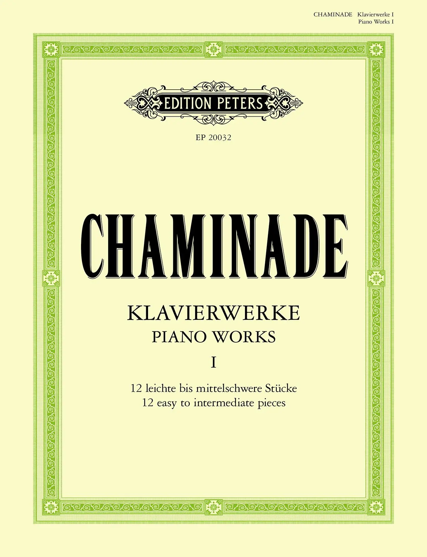 Cover: 9790577025476 | Piano Works Vol. 1 / Klavierwerke | Broschüre | Edition Peters | 2025