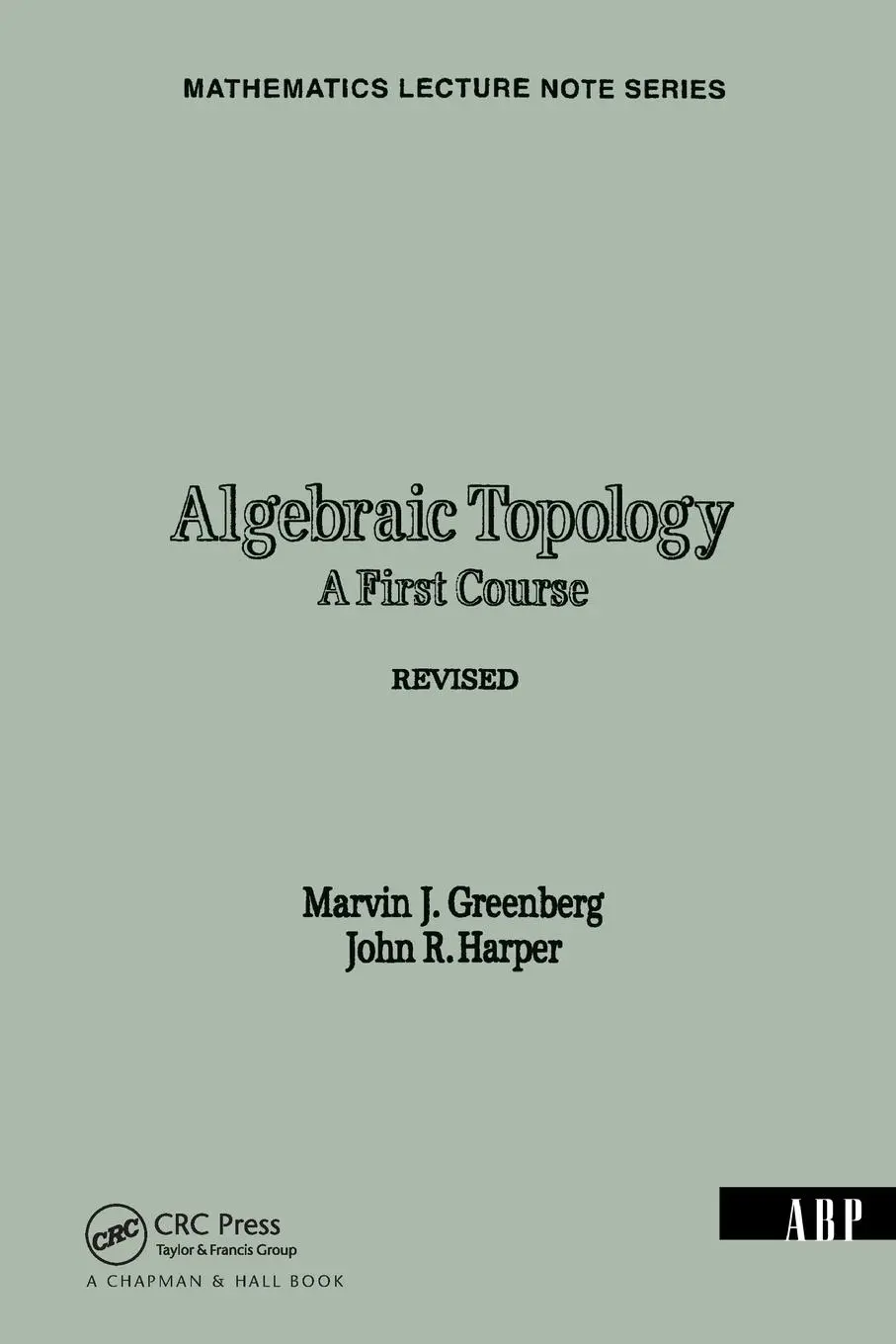 Cover: 9780805335576 | Algebraic Topology | A First Course | Marvin J. Greenberg | Buch