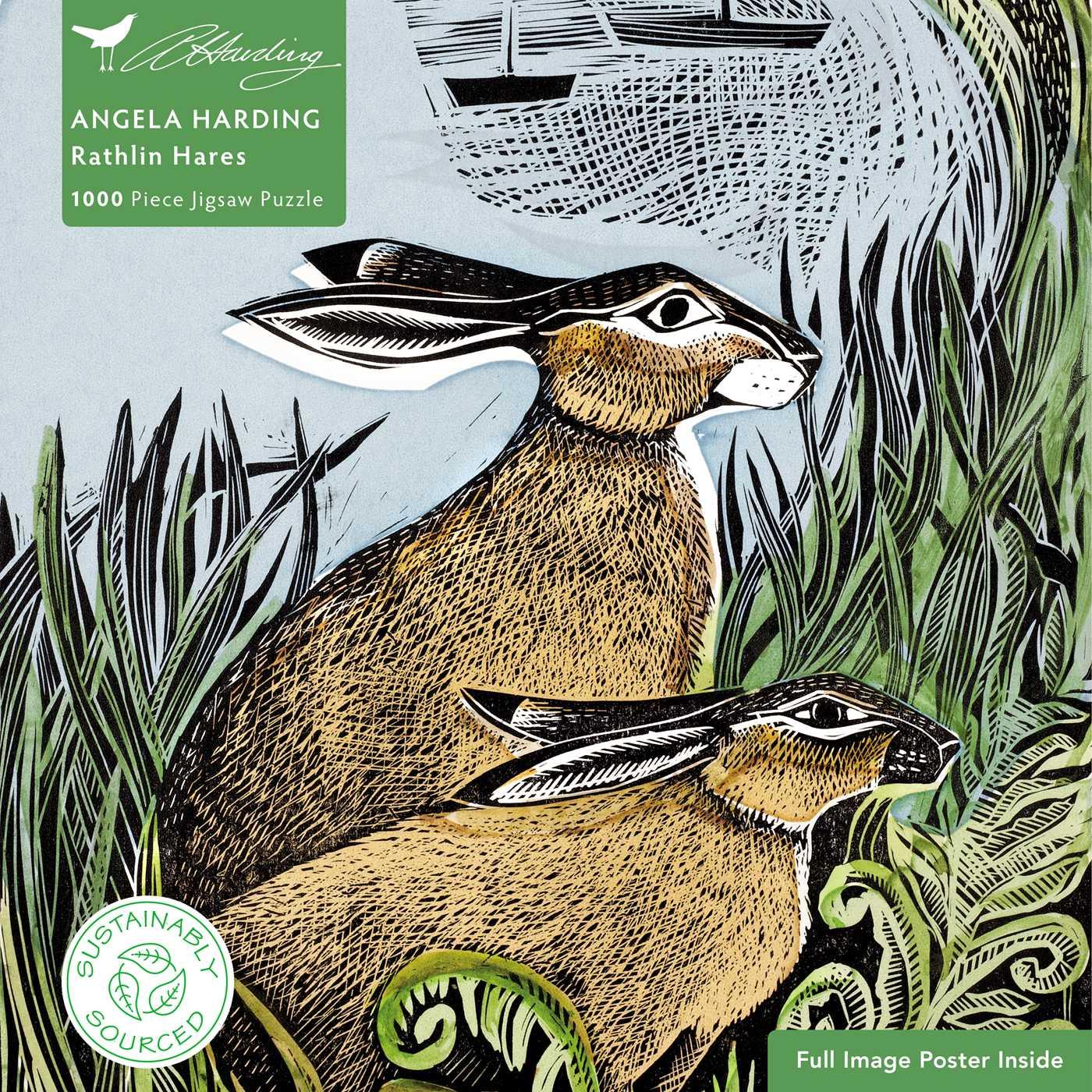 Cover: 9781804175576 | Adult Sustainable Jigsaw Puzzle Angela Harding: Rathlin Hares | Spiel