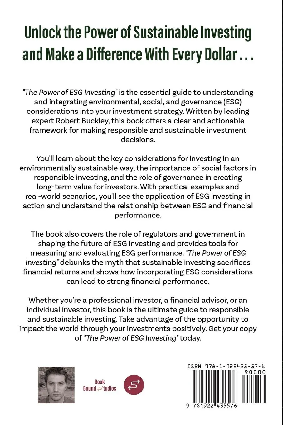 Rückseite: 9781922435576 | The Power of ESG Investing | Robert Buckley | Taschenbuch | Englisch