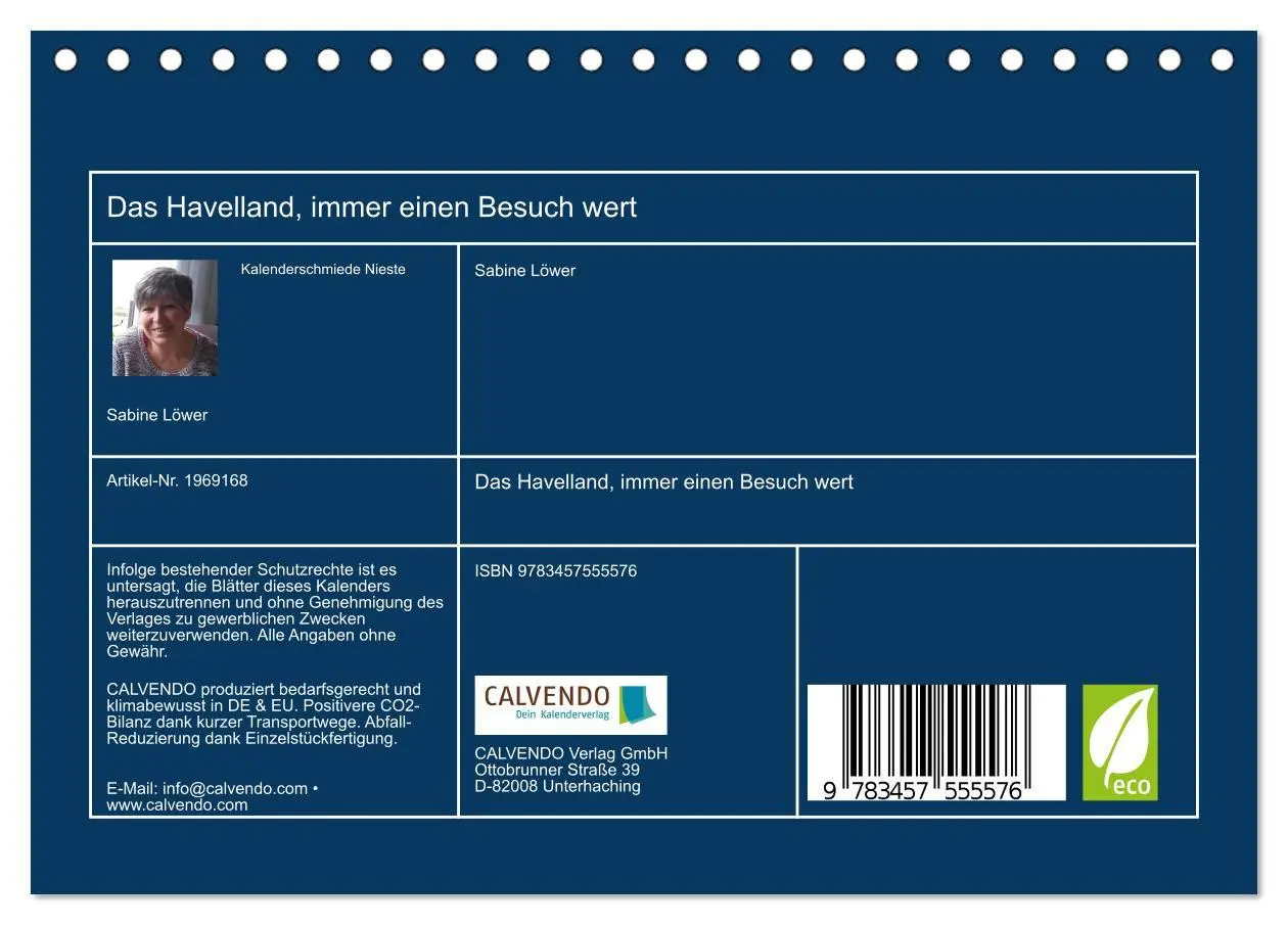 Bild: 9783457555576 | Das Havelland, immer einen Besuch wert (Tischkalender 2026 DIN A5...