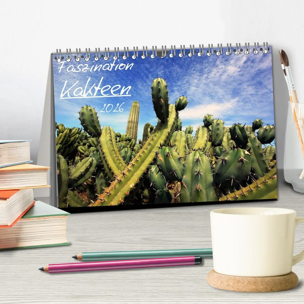 Bild: 9783516195576 | Faszination Kakteen (Tischkalender 2026 DIN A5 quer), CALVENDO...