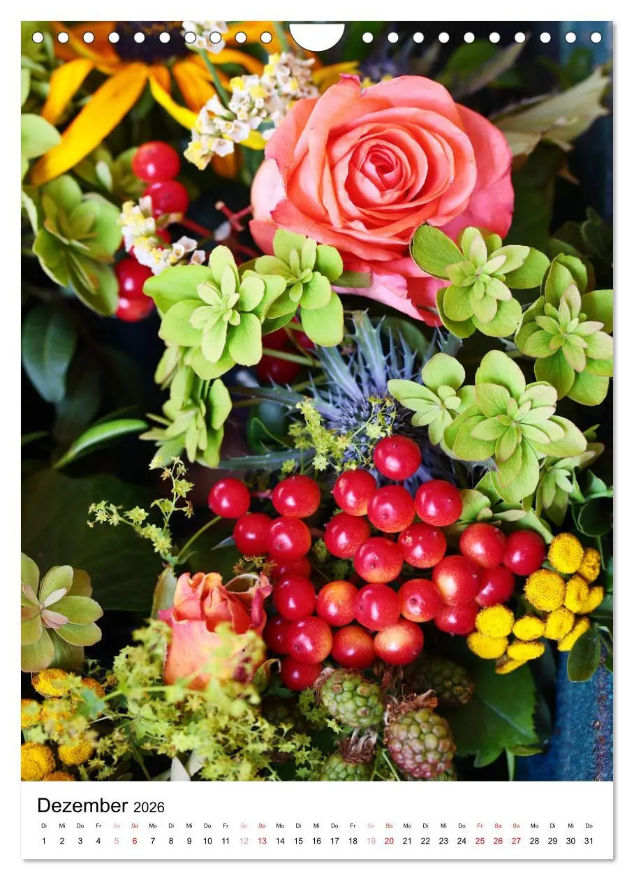 Bild: 9783516265576 | Ein Jahr voller Blumen (Wandkalender 2026 DIN A4 hoch), CALVENDO...
