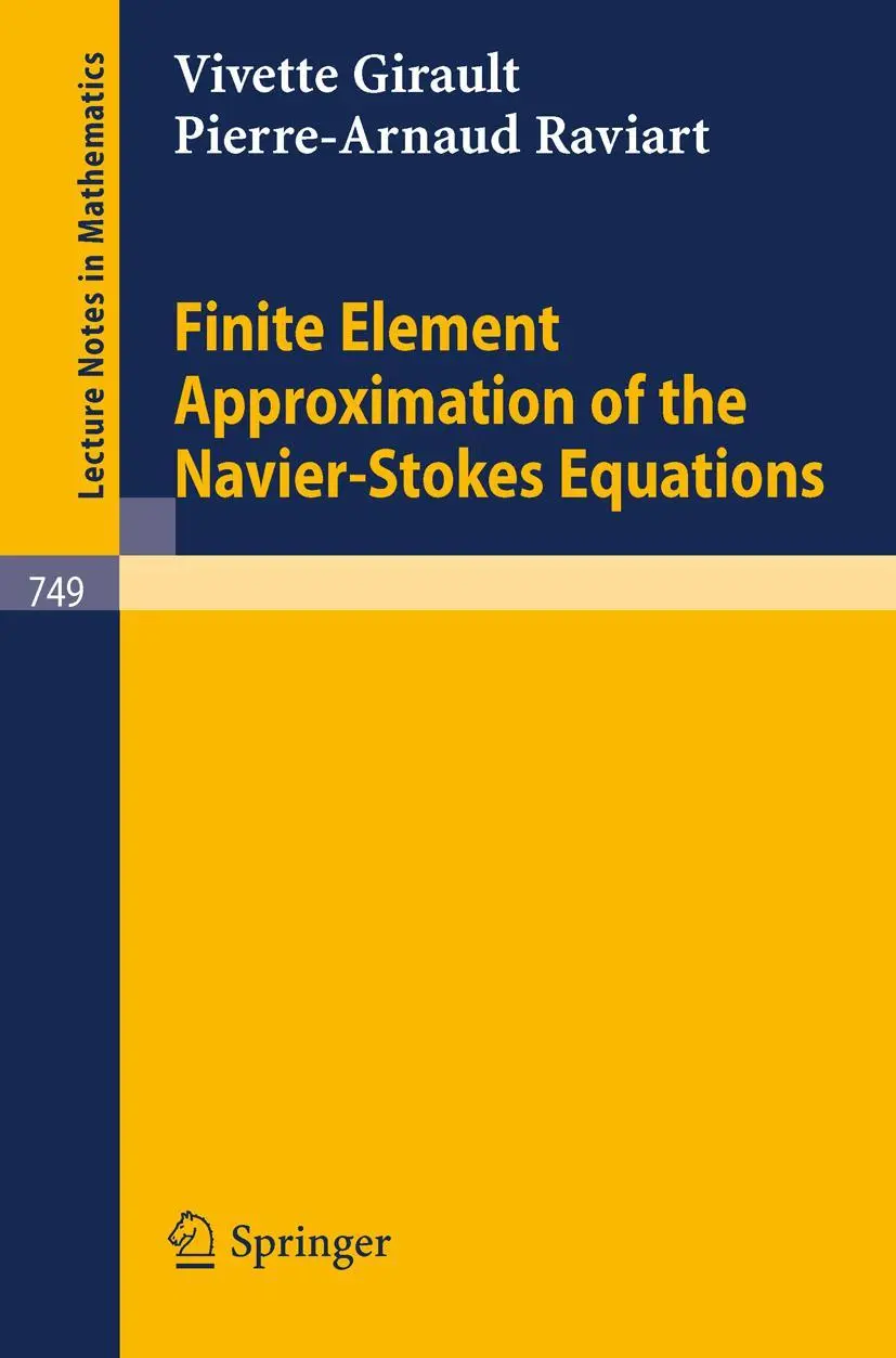 Cover: 9783540095576 | Finite Element Approximation of the Navier-Stokes Equations | Buch | x