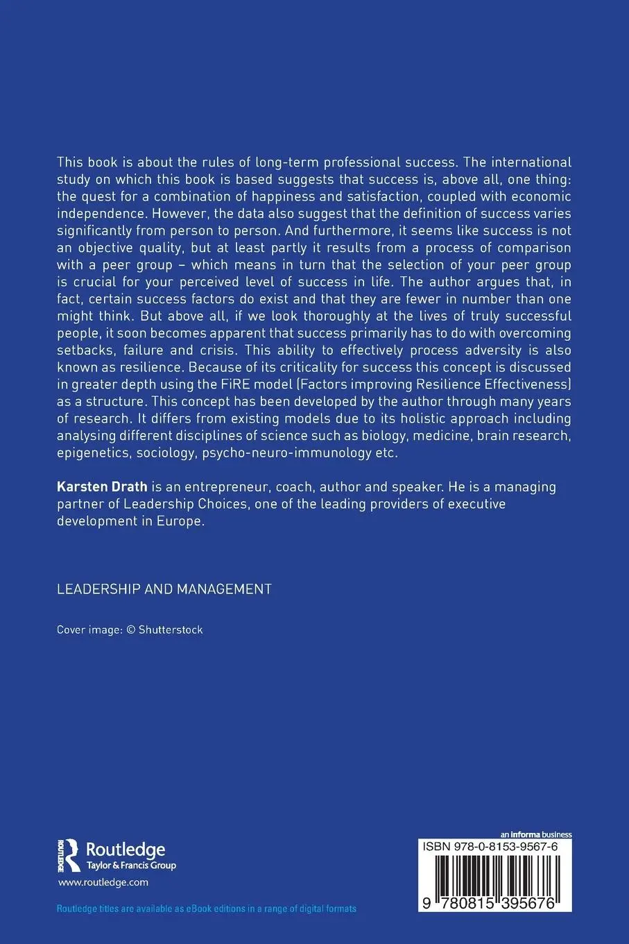 Rückseite: 9780815395676 | The Rules of Success | How Managers Can Overcome Setbacks and Grow