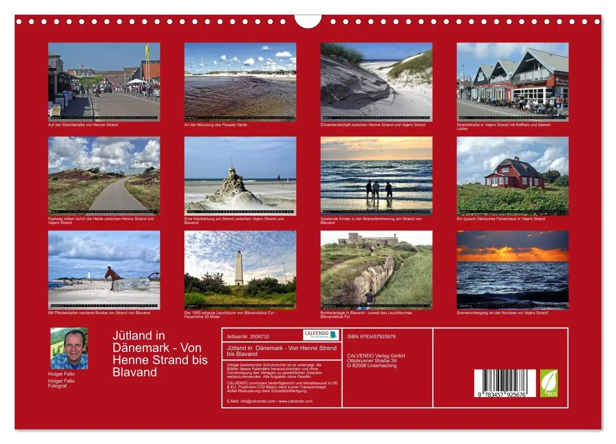 Bild: 9783457925676 | Jütland in Dänemark - Von Henne Strand bis Blavand (Wandkalender...