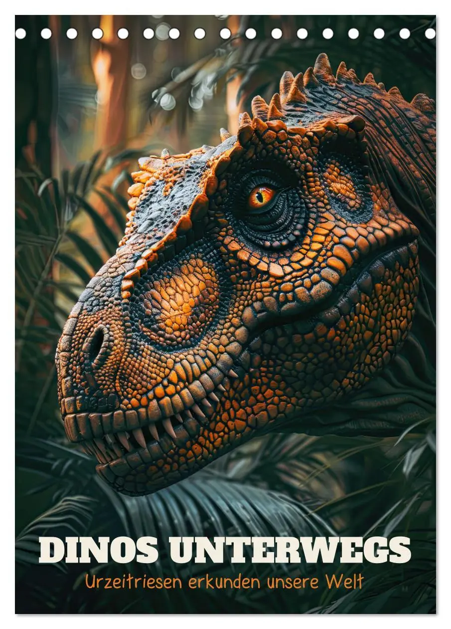 Cover: 9783516255676 | Dinos unterwegs: Urzeitriesen erkunden unsere Welt (Tischkalender...