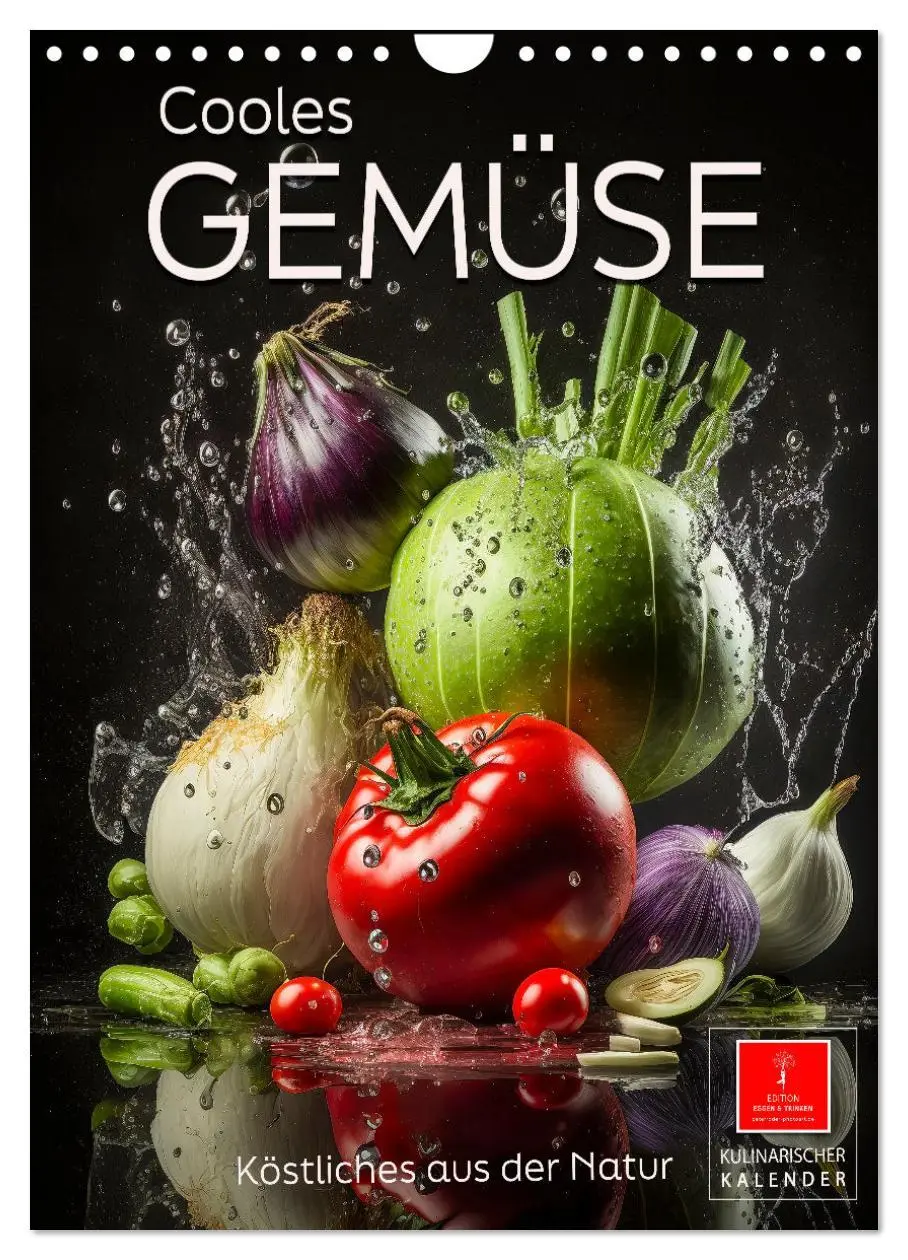 Cover: 9783516325676 | Cooles Gemüse (Wandkalender 2026 DIN A4 hoch), CALVENDO Monatskalender