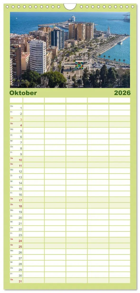 Bild: 9783516495676 | Familienplaner 2026 - Spanien - Andalusien mit 5 Spalten...