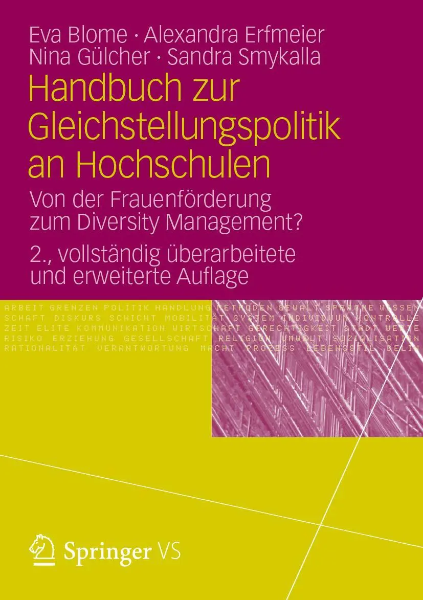 Cover: 9783531175676 | Handbuch zur Gleichstellungspolitik an Hochschulen | Eva Blome (u. a.)